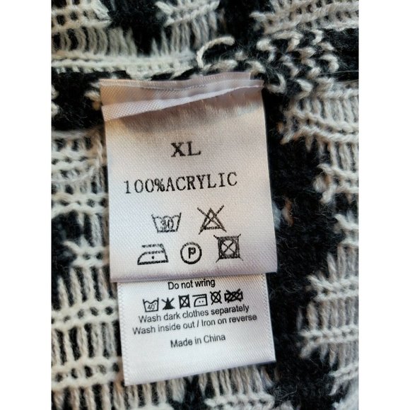 Eten Size XL Sweater Dress Black Gray Layered - Picture 6 of 6